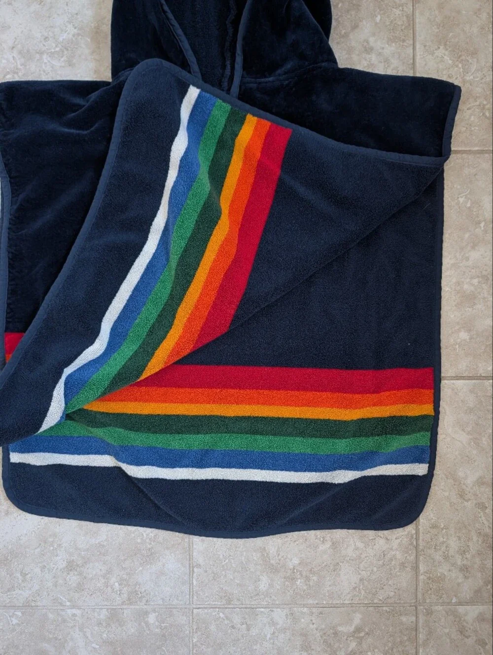 Pendleton Towel Poncho Crater Lake Hooded Surf Swim Beach Wearable Youth Kids